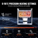 Aparat de curatat cu ultrasunete, Capacitate 2 l, 60W, 40kHz, Cosuri si camera interioare, Inox, 0 la 80°C