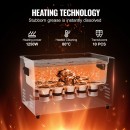Aparat de curatat cu ultrasunete, Capacitate 30 l, 600W, 40kHz, Cosuri si camera interioare, Inox, 0 la 80°C