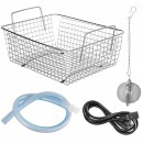 Aparat de curatat cu ultrasunete, Capacitate 6 l, 180W, frecventa ultra-inalta 40 kHz, Inox, 0-80℃
