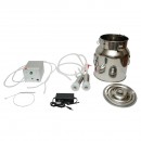 Aparat de muls 60W, 220V cu 1 post pentru vaci, bidon inox 14L