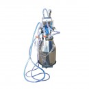 Aparat de muls oi si capre 1 post 550W, 220V bidon inox 25L, grup de muls cu 2 mansoane, presiune vid 45-50 kPa, pulsatii 60-80 cpm
