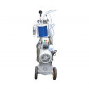 Aparat de muls vaci 1 post 550W, 220V bidon inox 25L, grup de muls cu 4 mansoane, presiune vid 40-50 kPa, pulsatii 64 cpm