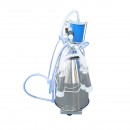 Aparat de muls vaci 1 post 550W, 220V bidon inox 25L, grup de muls cu 4 mansoane, presiune vid 45-50 kPa, pulsatii 60-80 cpm