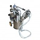 Aparat de muls vaci 1 post 650W, bidon inox 25L, grup de muls cu 4 mansoane, presiune vid 45-50 kPa, pulsatii 60-80 cpm