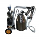 Aparat de muls vaci 1 post 650W, bidon inox 25L, grup de muls cu 4 mansoane, presiune vid 45-50 kPa, pulsatii 60-80 cpm