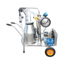 Aparat de muls vaci 1 post 750W, 220V bidon inox 25L, grup de muls cu 4 mansoane, presiune vid 40-50 kPa, pulsatii 60-80 cpm