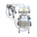 Aparat de muls vaci 1 post 750W, 220V bidon inox 25L, grup de muls cu 4 mansoane, presiune vid 40-50 kPa, pulsatii 60-80 cpm