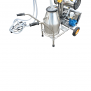 Aparat de muls vaci 1 post 750W, 220V bidon inox 25L, grup de muls cu 4 mansoane, presiune vid 40-50 kPa, pulsatii 60-80 cpm