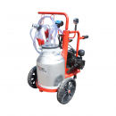 Aparat de muls vaci 1 post bidon 30L aluminiu cu vid in cadru(vacuum) Breckner Germany