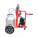 Aparat de muls vaci 1 post bidon 30L aluminiu cu vid in cadru(vacuum) Breckner Germany