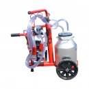 Aparat de muls vaci 1 post bidon 30L aluminiu cu vid in cadru(vacuum) Breckner Germany