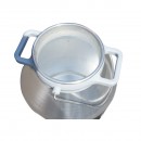 Aparat de muls vaci 1 post bidon 30L aluminiu cu vid in cadru(vacuum) Breckner Germany