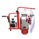 Aparat de muls vaci 1 post bidon 40L inox cu vid in cadru(vacuum) Breckner Germany