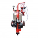 Aparat de muls vaci 1 post bidon 40L inox cu vid in cadru(vacuum) Breckner Germany