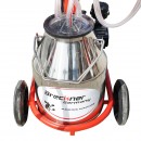 Aparat de muls vaci 2 posturi bidon 30L inox cu vid in cadru(vacuum) Breckner Germany