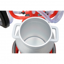 Aparat de muls vaci 2 posturi bidon 40L aluminiu cu vid in cadru(vacuum)  Breckner Germany