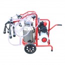 Aparat de muls vaci 2 posturi bidon 40L inox cu butelie, vacuum rezervor Breckner Germany