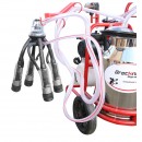 Aparat de muls vaci 2 posturi bidon 40L inox cu butelie, vacuum rezervor Breckner Germany