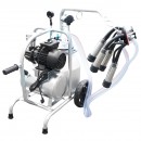 Aparat de muls vaci cu grup colector 160cc, sasiu galvanizat, bidon aluminiu 30L, 1 post Breckner Germany