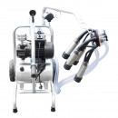 Aparat de muls vaci cu grup colector 160cc, sasiu galvanizat, bidon aluminiu 30L, 1 post Breckner Germany