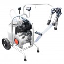 Aparat de muls vaci cu grup colector 160cc, sasiu galvanizat, bidon aluminiu 30L, 1 post Breckner Germany