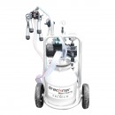 Aparat de muls vaci cu grup colector 160cc, sasiu galvanizat, bidon aluminiu 30L, 1 post Breckner Germany