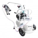 Aparat de muls vaci cu grup colector 160cc, sasiu galvanizat, bidon aluminiu 30L, 1 post Breckner Germany