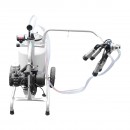 Aparat de muls vaci cu grup colector 160cc, sasiu galvanizat, bidon aluminiu 30L, 1 post, pahar inox Breckner Germany