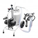 Aparat de muls vaci cu grup colector 160cc, sasiu galvanizat, bidon aluminiu 30L, 1 post, pahar inox Breckner Germany