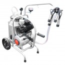 Aparat de muls vaci cu grup colector 160cc, sasiu galvanizat, bidon inox 30L, 1 post Breckner Germany
