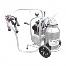 Aparat de muls vaci cu grup colector 160cc, sasiu galvanizat, bidon inox 30L, 1 post Breckner Germany