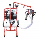 Aparat de muls vaci cu grup colector 160cc, sasiu vopsit electrostatic, bidon aluminiu 30L, 1 post Breckner Germany