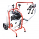 Aparat de muls vaci cu grup colector 160cc, sasiu vopsit electrostatic, bidon aluminiu 30L, 1 post Breckner Germany