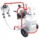 Aparat de muls vaci cu grup colector 160cc, sasiu vopsit electrostatic, bidon aluminiu 30L, 1 post Breckner Germany