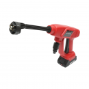 Aparat de spalat cu presiune portabil, 2 acumulatori 20V, 2Ah Li-ion, 180W, 10 bar, debit 3 L/min, rezervor spuma 400ml, cap rotativ 6 functii