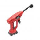 Aparat de spalat cu presiune portabil, 2 acumulatori 20V, 2Ah Li-ion, 180W, 10 bar, debit 3 L/min, rezervor spuma 400ml, cap rotativ 6 functii