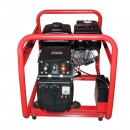 Aparat de sudura 200A cu generator electric 5KW/220V, motor pe benzina 15 CP, pornire cheie Breckner Germany