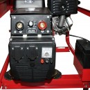 Aparat de sudura 200A cu generator electric 5KW/220V, motor pe benzina 15 CP, pornire cheie Breckner Germany