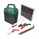Aparat generator de impulsuri 9-12V 0.38 Joule cu panou solar 10W pentru gard electric Breckner Germany