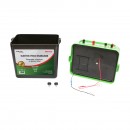 Aparat generator impulsuri 12V 6.2 Joule 40km cu panou solar 20W gard electric Breckner Germany