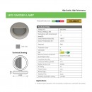 Aplica LED pentru exterior Ihlamur Dark Grey, 4200K, 2W, 65lm, 100-240V, IP65, Gri inchis