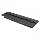 Arzator incastrabil, Bioetanol, 606 x 150 x 75 mm, Otel, Negru, pentru Interior/Exterior