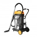 Aspirator profesional industrial umed/uscat volum 75L tensiune alimentare 220V, putere 2x1200W corp din inox Hoteche