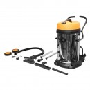 Aspirator profesional industrial umed/uscat volum 75L tensiune alimentare 220V, putere 2x1200W corp din inox Hoteche