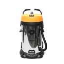 Aspirator profesional industrial umed/uscat volum 75L tensiune alimentare 220V, putere 2x1200W corp din inox Hoteche