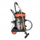 Aspirator profesional industrial uscat/umed 3000W, 220W, volum 70L corp din inox Breckner Germany