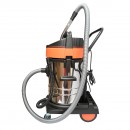 Aspirator profesional industrial uscat/umed 3000W, 220W, volum 70L corp din inox Breckner Germany