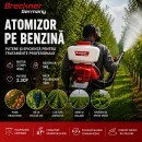 Atomizor pe benzina 14L, motor 2 timpi 2.3CP, 43cc, raza pulverizare 12m Breckner Germany