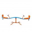 Balansoar pentru copii, 2 locuri, Otel, Rotatie 360 grade, Capacitate max 136 kg, 2640 x 930 x 710 mm