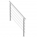 Balustrada inox, 4-5 trepte Vivatechnix, 1500 x 104 x 1060 mm, Unghi reglabil 0° - 45°, accesorii prindere